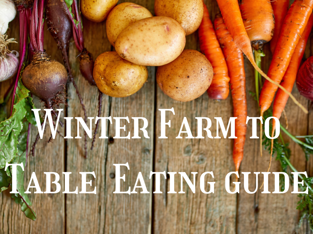 Lehigh-Valley-Winter-Farm-To-Table-Eating-Guide-with-Winter-Vegetables-on-board-background-for-Blog-post-feature-pic