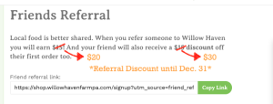 Willow Haven Farm Referral Program - Share the Farm With a Friend 1